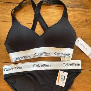 Calvin Klein bralette and bikini set